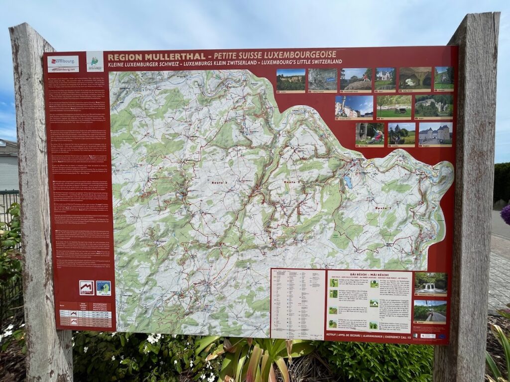 Wandern im Müllerthal mit Hund Bruno